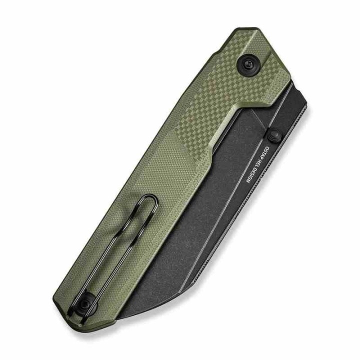 Couteau CIVIVI Hid Green Manche G10 Lame Tanto Reverse Acier 14C28N Blk IKBS Liner Lock Clip CIVC230082 - Livraison Gratuite
