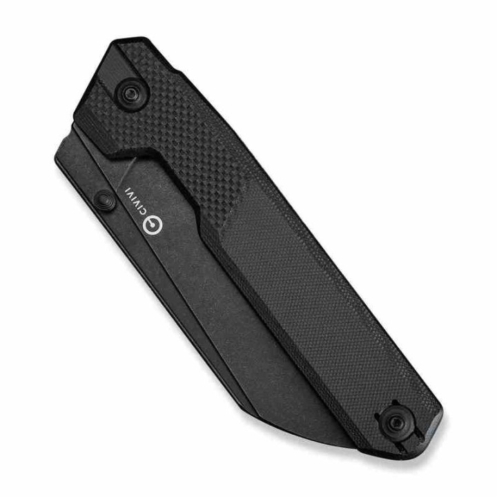Couteau CIVIVI Hid Black Manche G10 Lame Tanto Reverse Acier 14C28N Blk IKBS Liner Lock Clip CIVC230081 - Livraison Gratuite