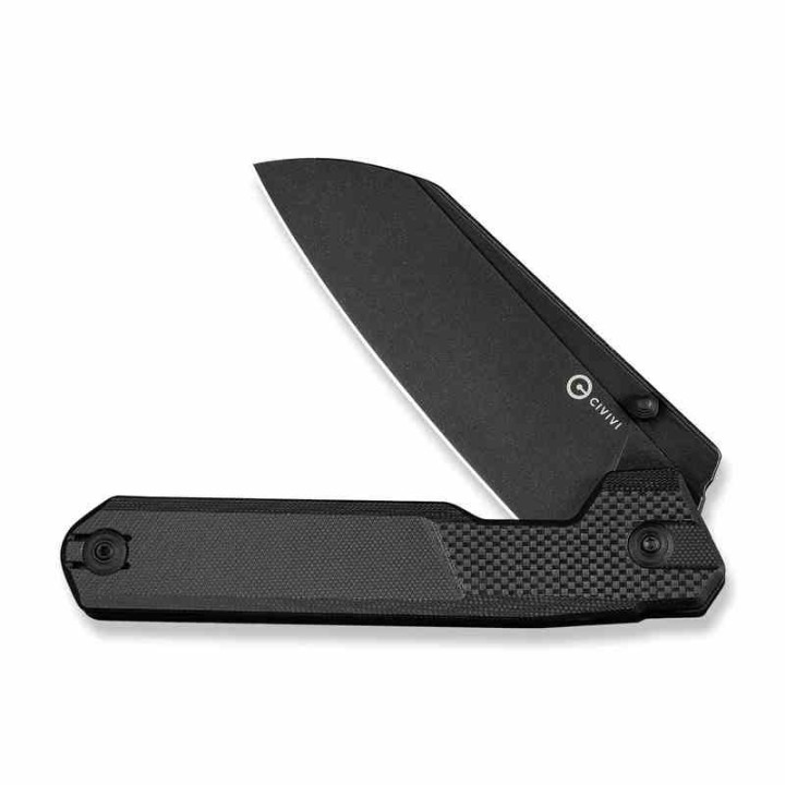 Couteau CIVIVI Hid Black Manche G10 Lame Tanto Reverse Acier 14C28N Blk IKBS Liner Lock Clip CIVC230081 - Livraison Gratuite