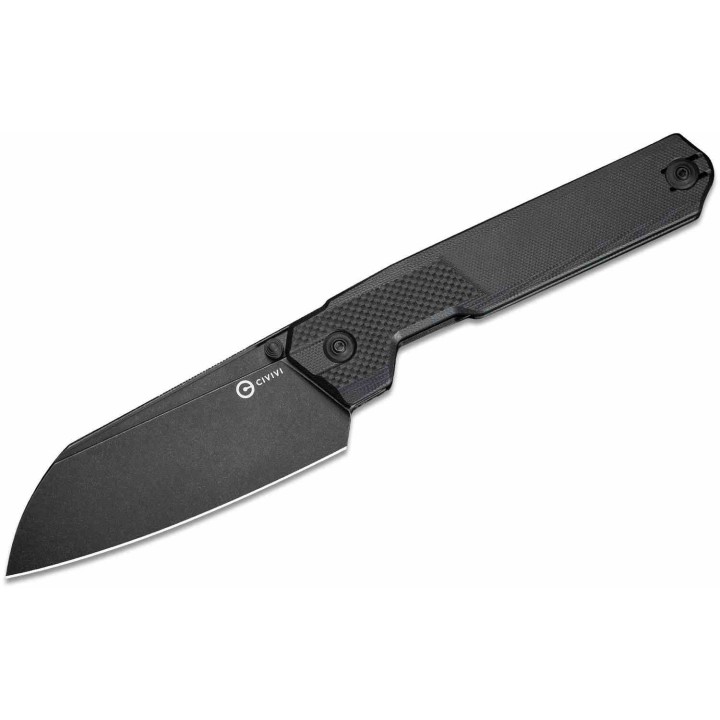 Couteau CIVIVI Hid Black Manche G10 Lame Tanto Reverse Acier 14C28N Blk IKBS Liner Lock Clip CIVC230081 - Livraison Gratuite
