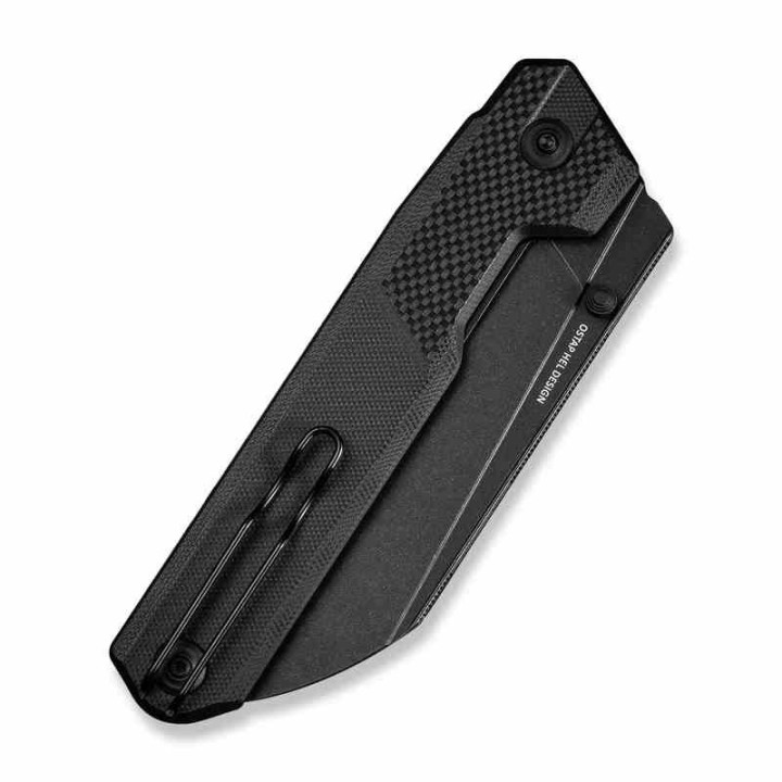 Couteau CIVIVI Hid Black Manche G10 Lame Tanto Reverse Acier 14C28N Blk IKBS Liner Lock Clip CIVC230081 - Livraison Gratuite