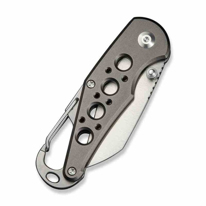 Couteau CIVIVI Pragma Gray Manche Alu Lame Acier Nitro-V Satin Button Lock Ouvre Bouteilles CIVC23062B2 - Livraison Gratuite