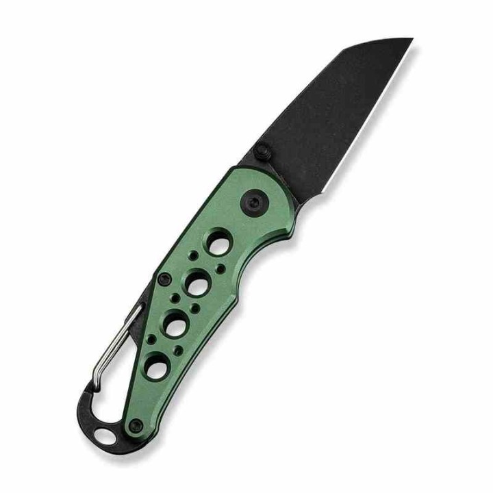 Couteau CIVIVI Pragma Green Manche Alu Lame Acier Nitro-V Blk Button Lock Ouvre Bouteilles CIVC23062B3 - Livraison Gratuite