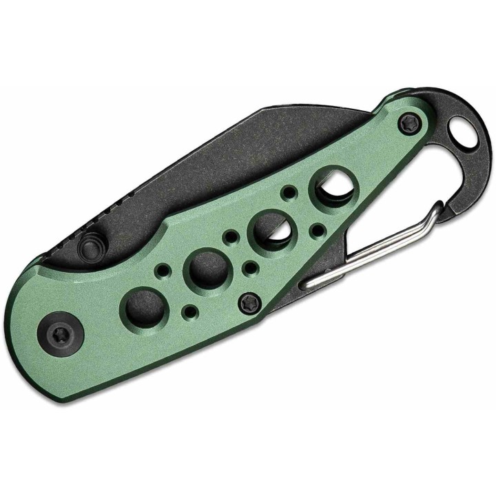 Couteau CIVIVI Pragma Green Manche Alu Lame Acier Nitro-V Blk Button Lock Ouvre Bouteilles CIVC23062B3 - Livraison Gratuite