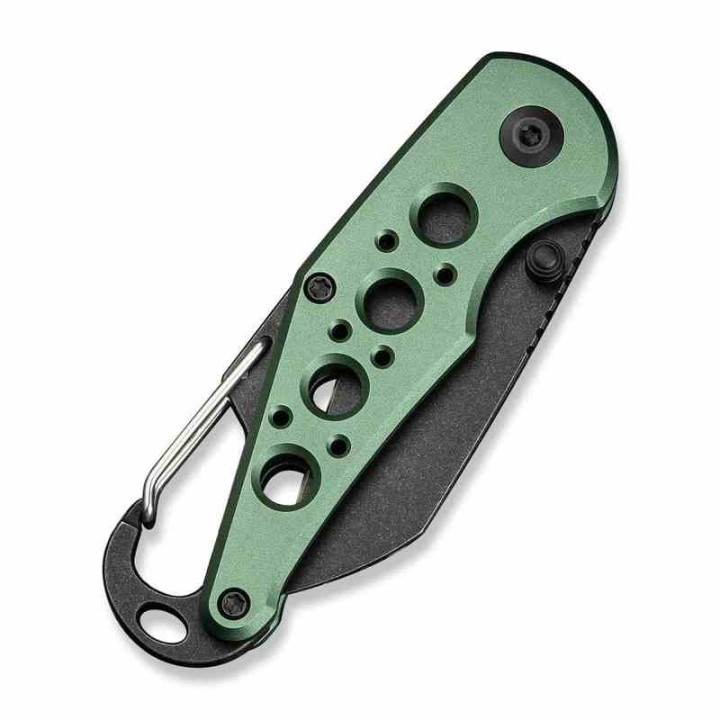 Couteau CIVIVI Pragma Green Manche Alu Lame Acier Nitro-V Blk Button Lock Ouvre Bouteilles CIVC23062B3 - Livraison Gratuite