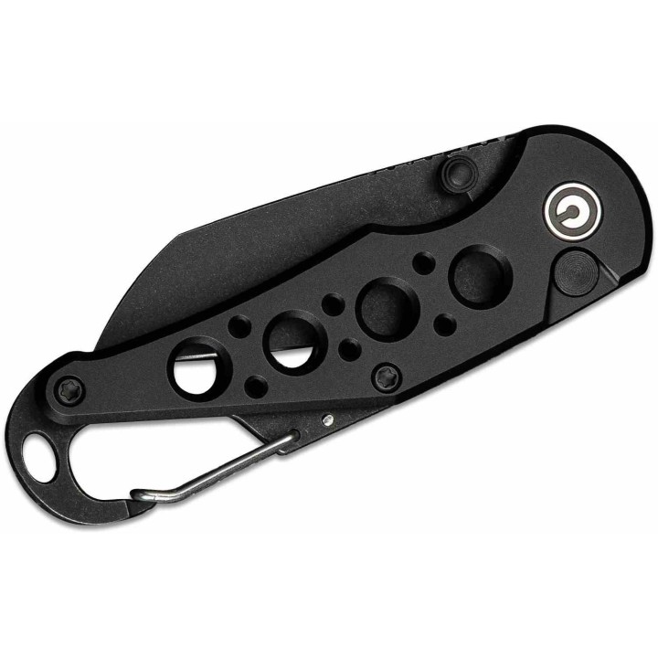 Couteau CIVIVI Pragma Black Manche Alu Lame Acier Nitro-V Blk Button Lock Ouvre Bouteilles CIVC23062B1 - Livraison Gratuite