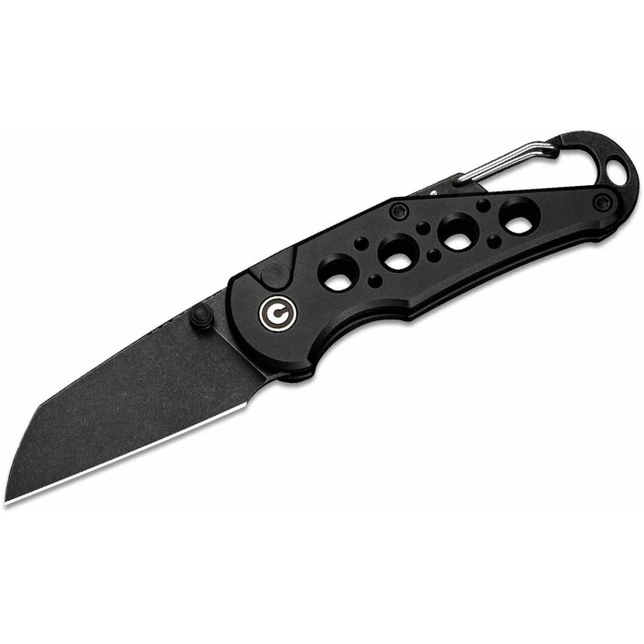 Couteau CIVIVI Pragma Black Manche Alu Lame Acier Nitro-V Blk Button Lock Ouvre Bouteilles CIVC23062B1 - Livraison Gratuite