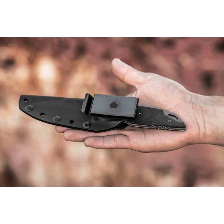 Couteau TOPS Sneaky Pete Acid Rain Lame Acier 1095 Manche Micarta Etui Kydex Sheath USA TPSP03 - Livraison Gratuite