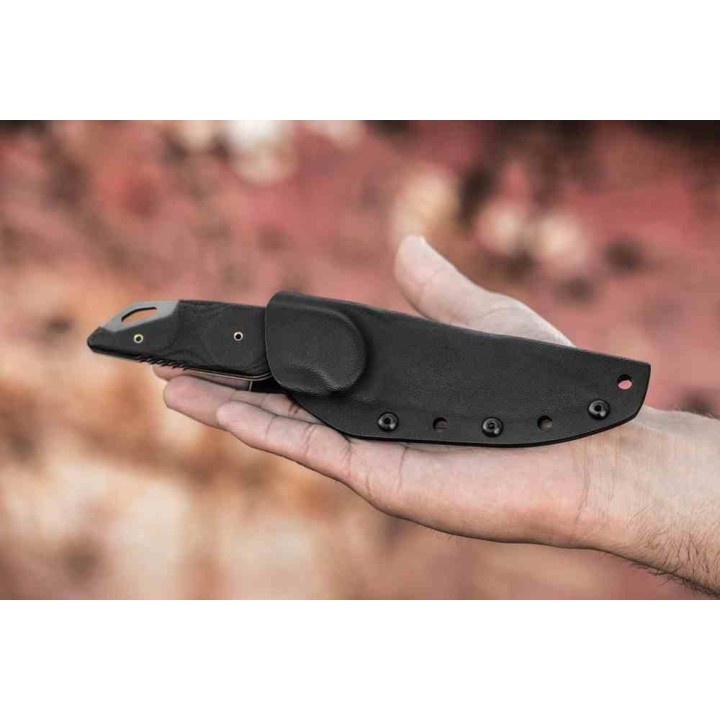 Couteau TOPS Sneaky Pete Acid Rain Lame Acier 1095 Manche Micarta Etui Kydex Sheath USA TPSP03 - Livraison Gratuite
