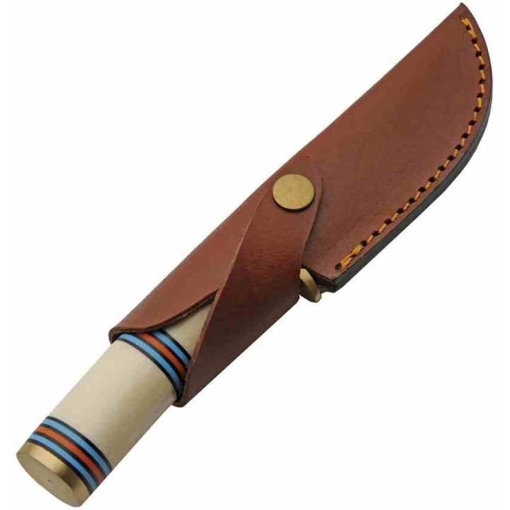 Couteau Rite Edge Sedona Bone Hunter Manche Os Lame Acier Inox Etui CUir PA8039 - Livraison Gratuite