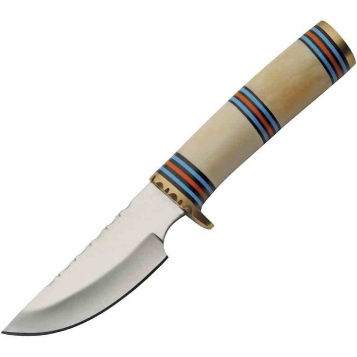 Couteau Rite Edge Sedona Bone Hunter Manche Os Lame Acier Inox Etui CUir PA8039 - Livraison Gratuite