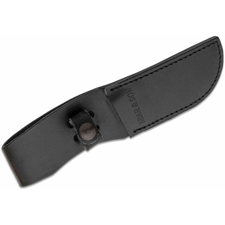 Couteau de Chasse Bear & Son Guthook Hunter Lame Acier 440 Manche ABS Etui Cuir Made In USA BC444 - Livraison Gratuite