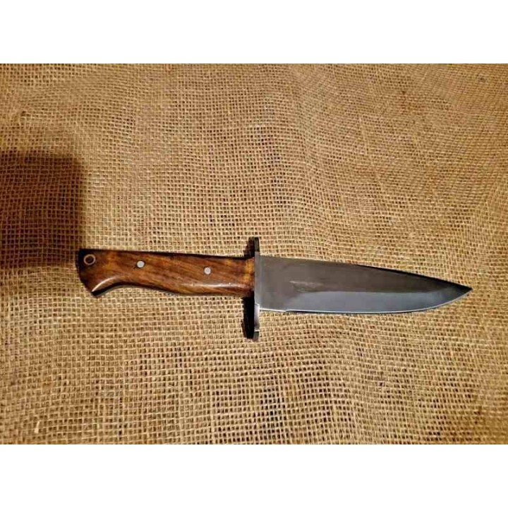Couteau de Chasse Frost Cutlery Colorado Hunt Master Manche Bois Lame Acier Inox Etui Cuir FCW1011DW - Livraison Gratuite