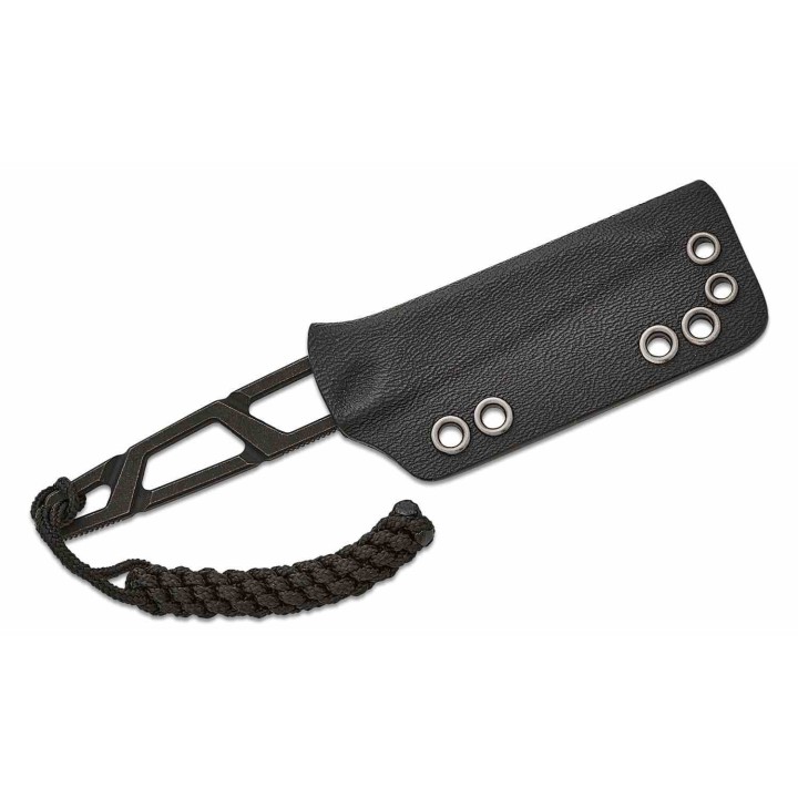 Couteau de Cou Sencut TEXO Black Lame Tanto Reverse Acier 9Cr18MoV Etui Kydex S230951 - Livraison Gratuite