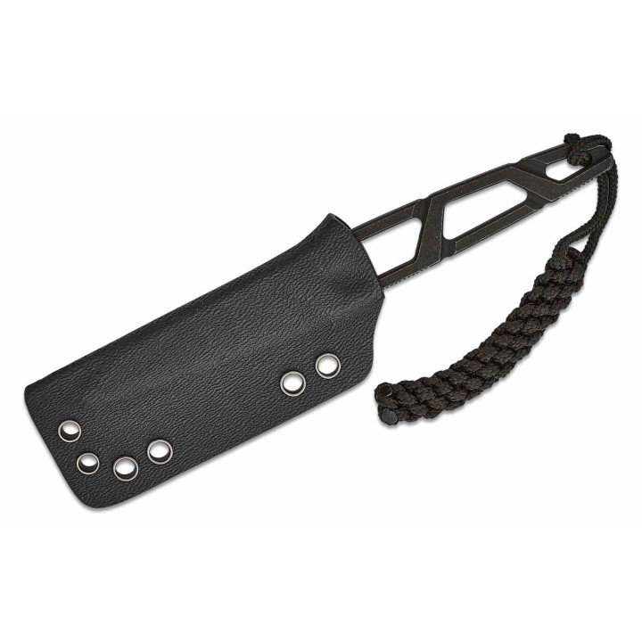 Couteau de Cou Sencut TEXO Black Lame Tanto Reverse Acier 9Cr18MoV Etui Kydex S230951 - Livraison Gratuite