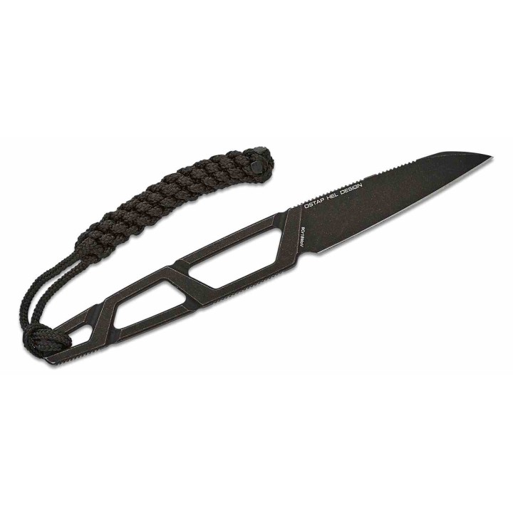 Couteau de Cou Sencut TEXO Black Lame Tanto Reverse Acier 9Cr18MoV Etui Kydex S230951 - Livraison Gratuite