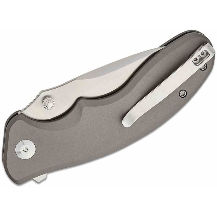  Couteau Sencut Cybrix Gray Manche Aluminium 9Cr18MoV Satin IKBS Button Lock Clip S23098A2 - Livraison Gratuite