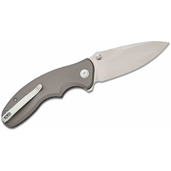  Couteau Sencut Cybrix Gray Manche Aluminium 9Cr18MoV Satin IKBS Button Lock Clip S23098A2 - Livraison Gratuite