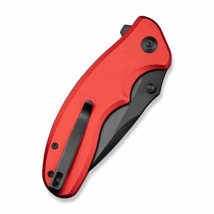 Couteau Sencut Cybrix Red Manche Aluminium 9Cr18MoV Black IKBS Button Lock Clip S23098A3 - Livraison Gratuite