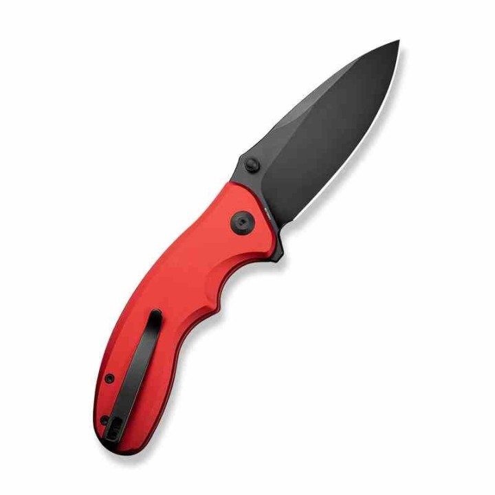 Couteau Sencut Cybrix Red Manche Aluminium 9Cr18MoV Black IKBS Button Lock Clip S23098A3 - Livraison Gratuite