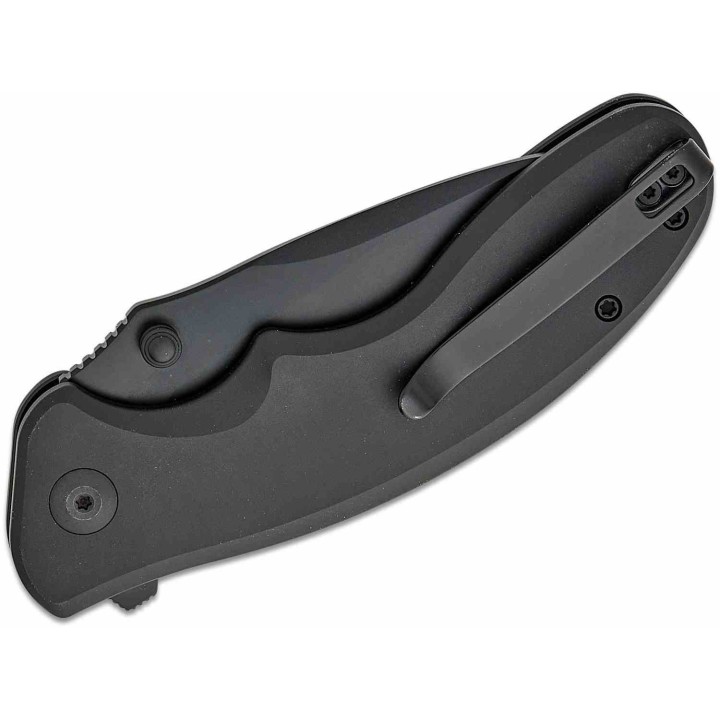 Couteau Sencut Cybrix Black Manche Aluminium 9Cr18MoV Black IKBS Button Lock Clip S23098A1 - Livraison Gratuite