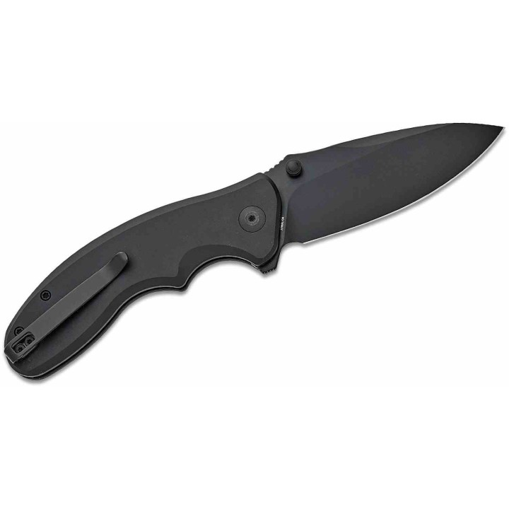 Couteau Sencut Cybrix Black Manche Aluminium 9Cr18MoV Black IKBS Button Lock Clip S23098A1 - Livraison Gratuite