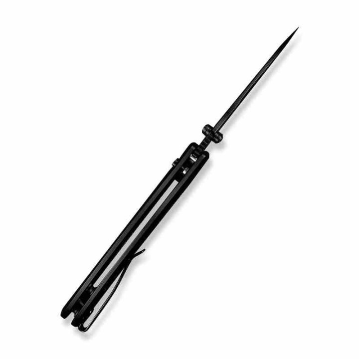 Couteau Sencut Cybrix Black Manche Aluminium 9Cr18MoV Black IKBS Button Lock Clip S23098A1 - Livraison Gratuite