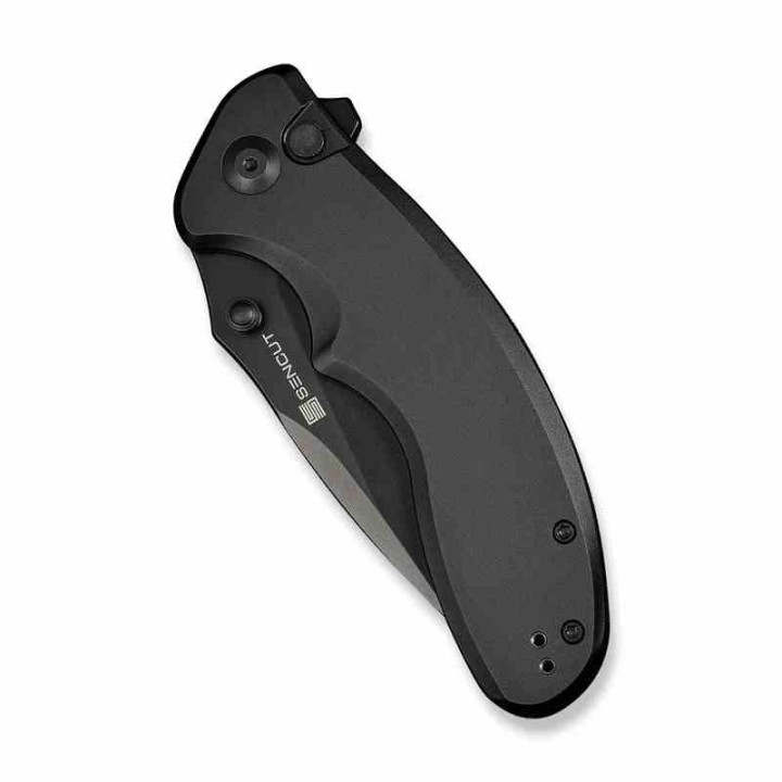 Couteau Sencut Cybrix Black Manche Aluminium 9Cr18MoV Black IKBS Button Lock Clip S23098A1 - Livraison Gratuite