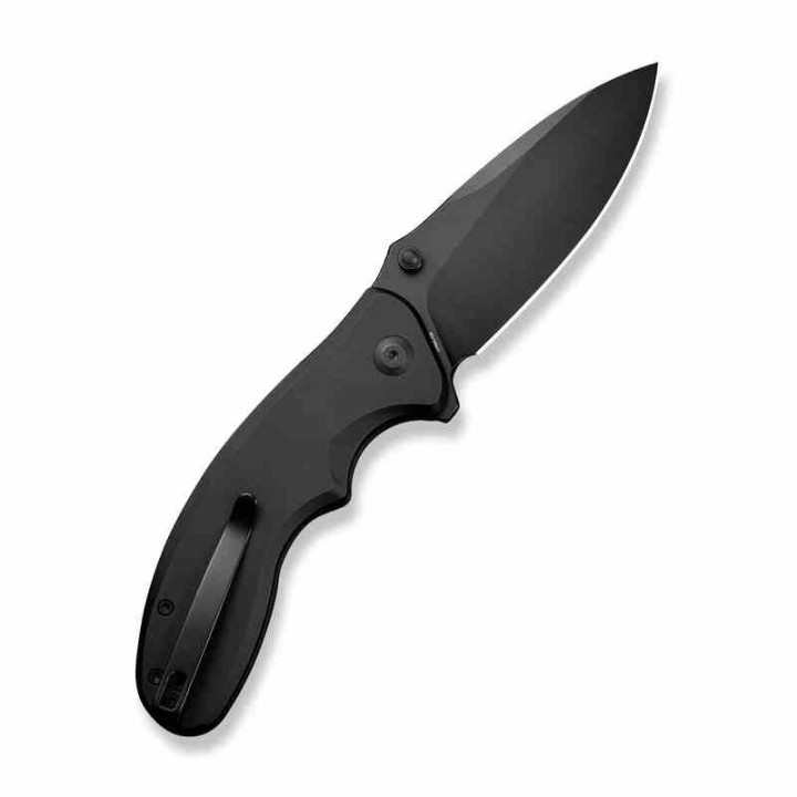 Couteau Sencut Cybrix Black Manche Aluminium 9Cr18MoV Black IKBS Button Lock Clip S23098A1 - Livraison Gratuite