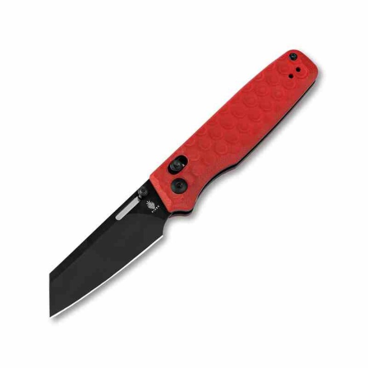Couteau Kizer Task Red Manche G10 Lame Acier 154CM Black Clutch Lock Clip KIV3641A2 - Livraison Gratuite