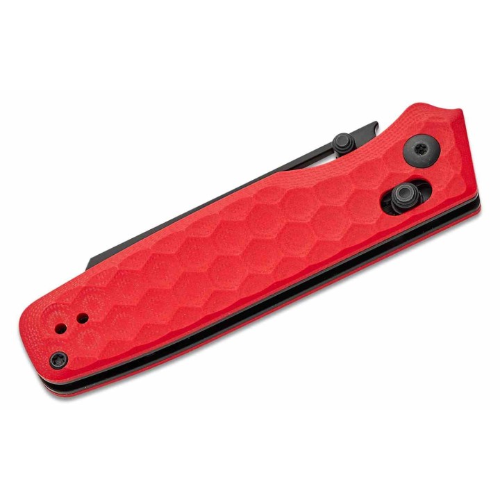 Couteau Kizer Task Red Manche G10 Lame Acier 154CM Black Clutch Lock Clip KIV3641A2 - Livraison Gratuite