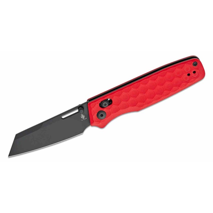 Couteau Kizer Task Red Manche G10 Lame Acier 154CM Black Clutch Lock Clip KIV3641A2 - Livraison Gratuite
