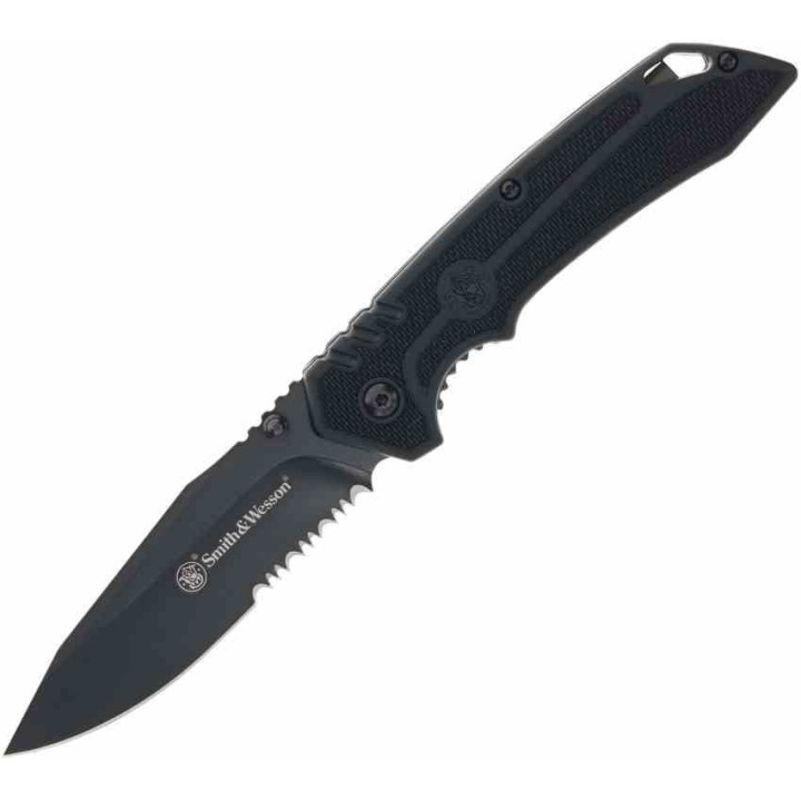  Couteau Smith&Wesson Special Ops Lame Clip Point Acier Inox Manche Polymer Linerlock Clip SW1205913 - Livraison Gratuite