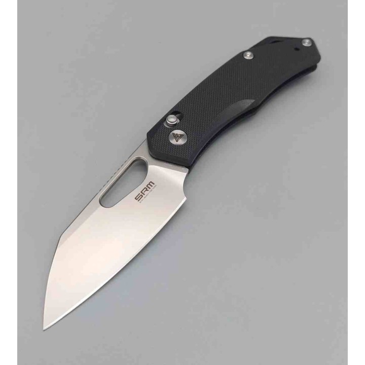 Couteau SRM Cub 261M-GB Black Lame Acier 154CM Manche G10 Ambi Lock Clip SRM261MGB - Livraison Gratuite