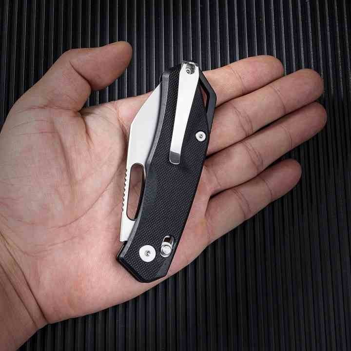 Couteau SRM Cub 261M-GB Black Lame Acier 154CM Manche G10 Ambi Lock Clip SRM261MGB - Livraison Gratuite
