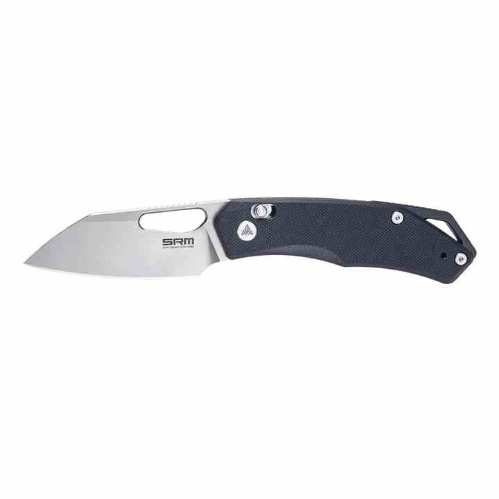 Couteau SRM Cub 261M-GB Black Lame Acier 154CM Manche G10 Ambi Lock Clip SRM261MGB - Livraison Gratuite