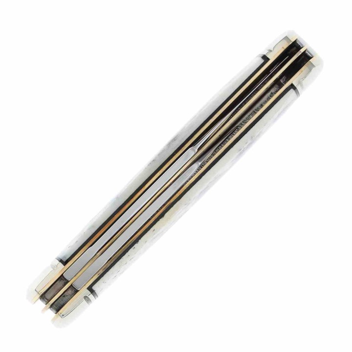 Couteau Rough Ryder Appaloosa Gray Bone 2 Lames Acier Inox Boite Collector RR2485 - Livraison Gratuite