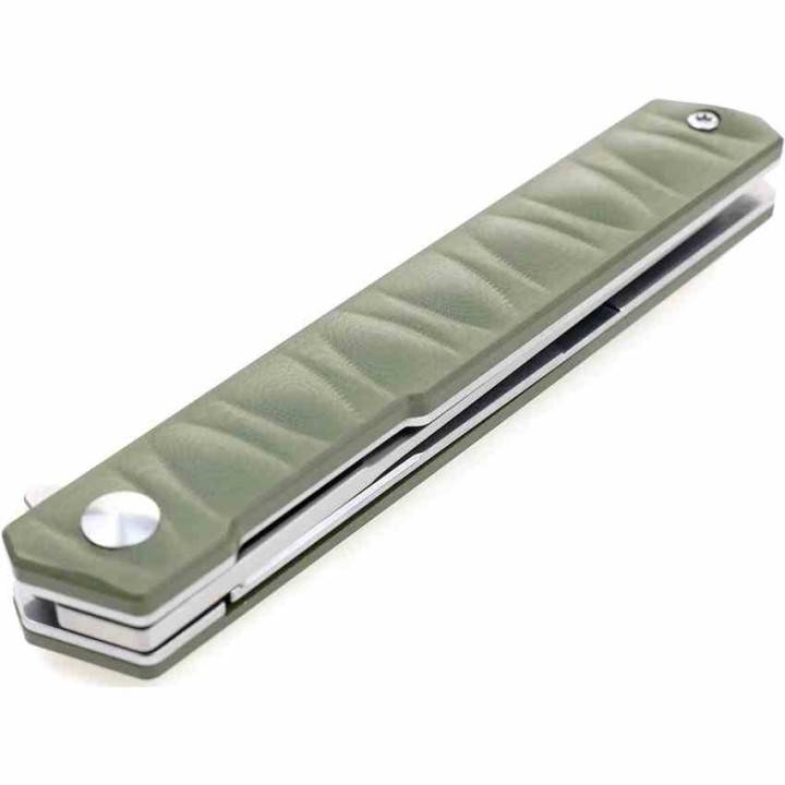 Couteau S-Tec PROELIA OD Green Manche G10 Lame Tanto Acier 7CR17MOV Linerlock Clip IKBS STT302GN - Livraison Gratuite
