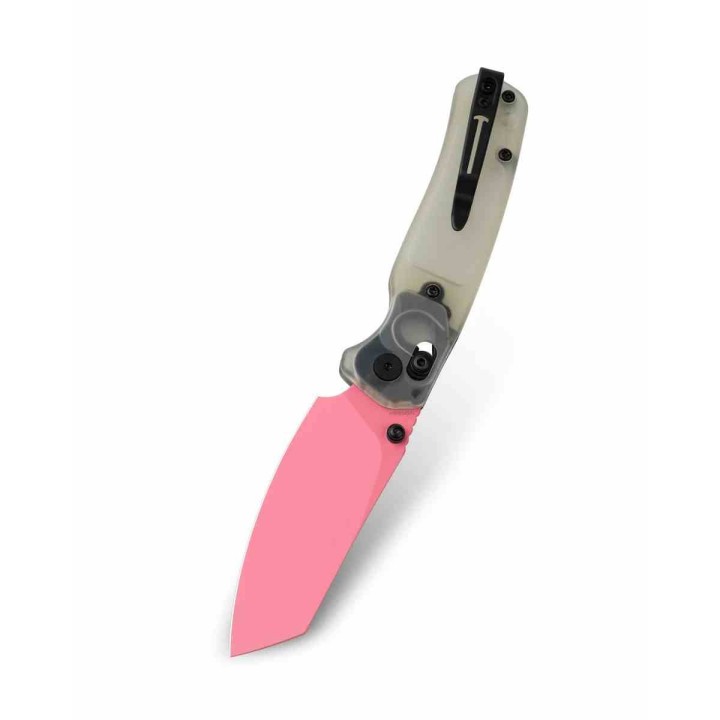 Couteau BESTECHMAN CICADA'S WING Jade/Ultem Lame Acier 10Cr15MoV Manche G10 B-Lock Clip BTKMK06H - Livraison Gratuite
