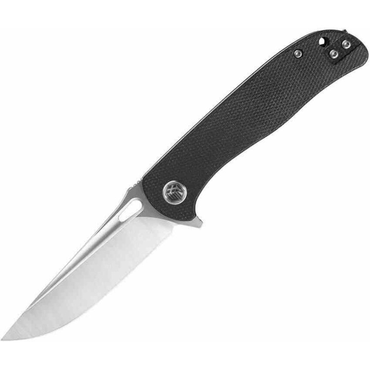 Couteau WIN+ Micarta Black Manche Micarta Lame Drop Point Acier D2 Linerlock Clip WPK3898MB - Livraison Gratuite