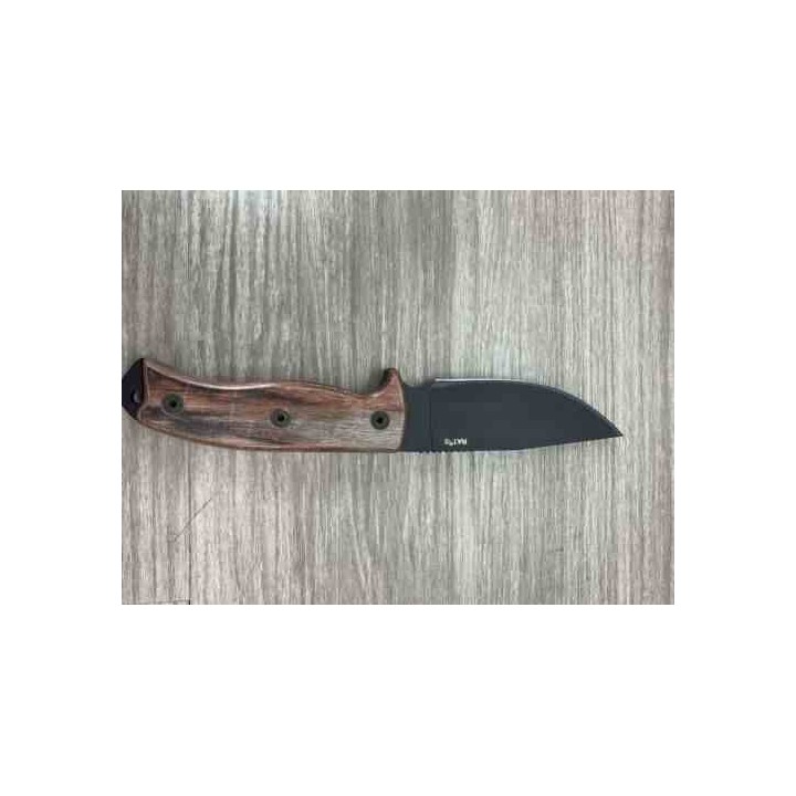 Couteau Ontario RAT 5 Adventurer Lame Acier Carbone Manche Bois Étui Cuir Made In USA ON8649 - Livraison Gratuite