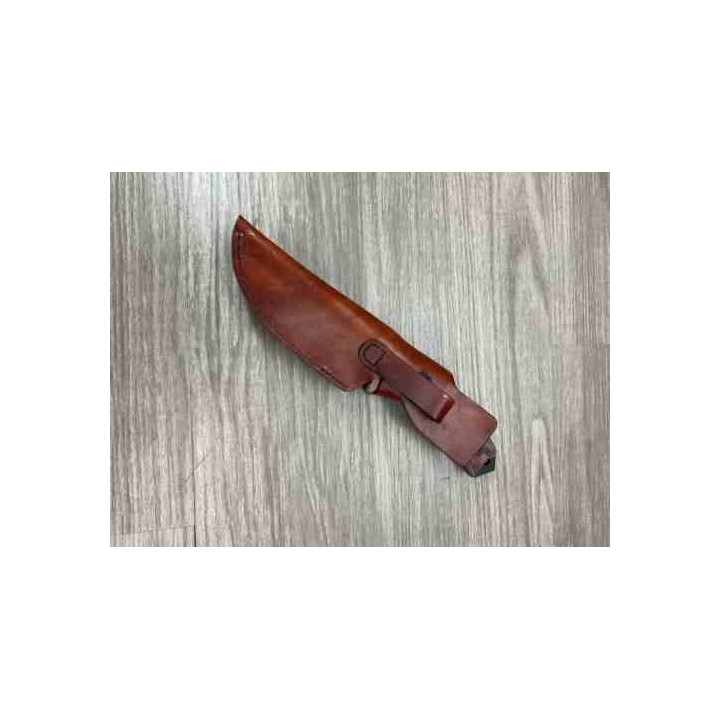 Couteau Ontario RAT 5 Adventurer Lame Acier Carbone Manche Bois Étui Cuir Made In USA ON8649 - Livraison Gratuite