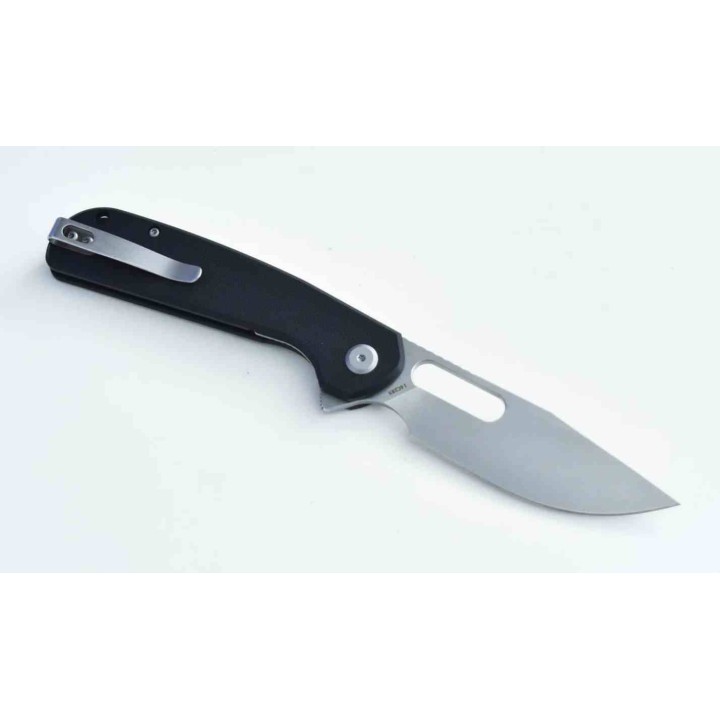 Couteau Eutektik Trinity Black Manche G-10 Lame Acier 14C28N SW Linerlock Clip EUT001 - Livraison Gratuite