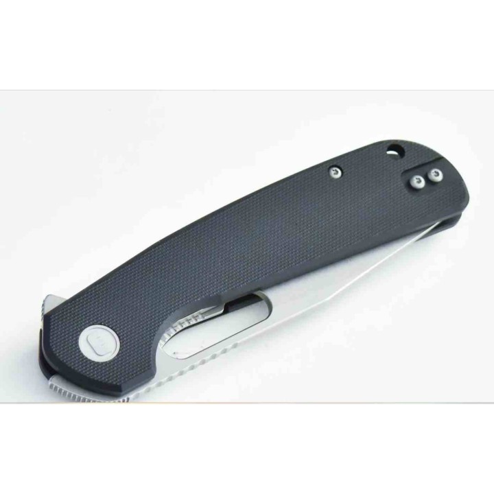 Couteau Eutektik Trinity Black Manche G-10 Lame Acier 14C28N SW Linerlock Clip EUT001 - Livraison Gratuite