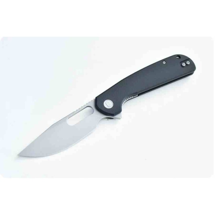 Couteau Eutektik Trinity Black Manche G-10 Lame Acier 14C28N SW Linerlock Clip EUT001 - Livraison Gratuite