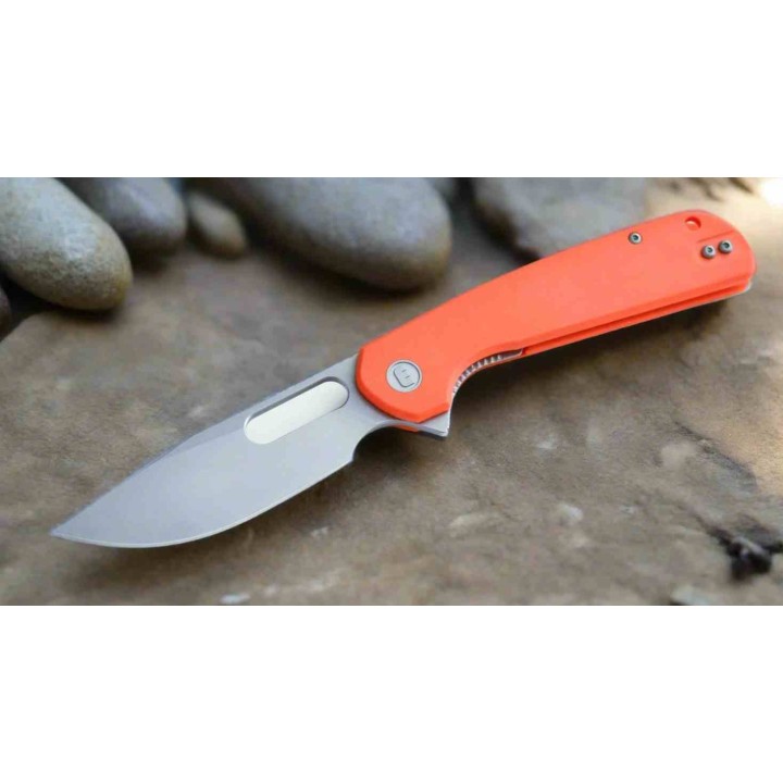 Couteau Eutektik Trinity Orange Manche G-10 Lame Acier 14C28N SW Linerlock Clip EUT002 - Livraison Gratuite
