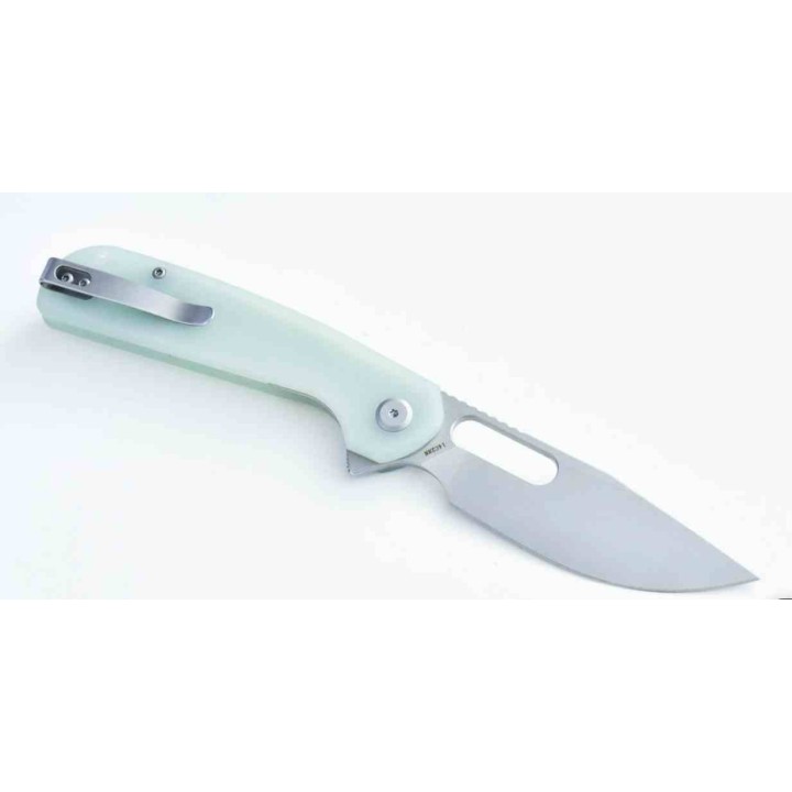 Couteau Eutektik Trinity Jade Manche G-10 Lame Acier 14C28N SW Linerlock Clip EUT003 - Livraison Gratuite
