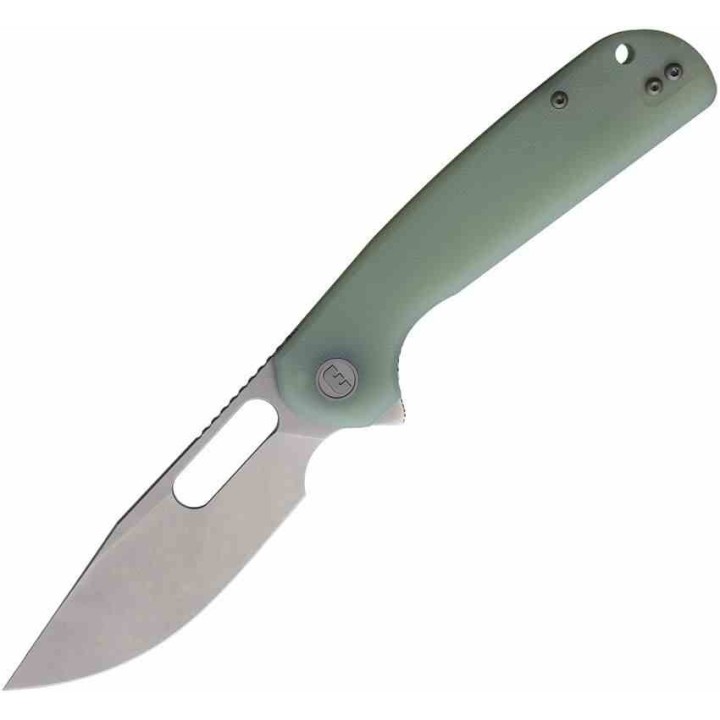 Couteau Eutektik Trinity Jade Manche G-10 Lame Acier 14C28N SW Linerlock Clip EUT003 - Livraison Gratuite