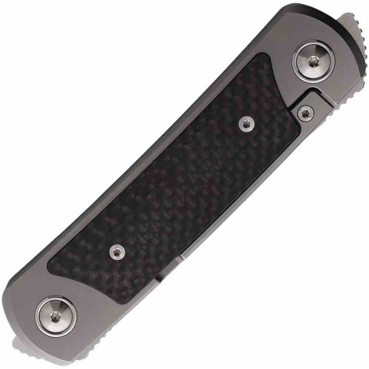 Couteau Yan Knives EMW Manche Titane/Fibre de Carbone 2 Lames Acier M390 Framelock YKEMWCF - Livraison Gratuite