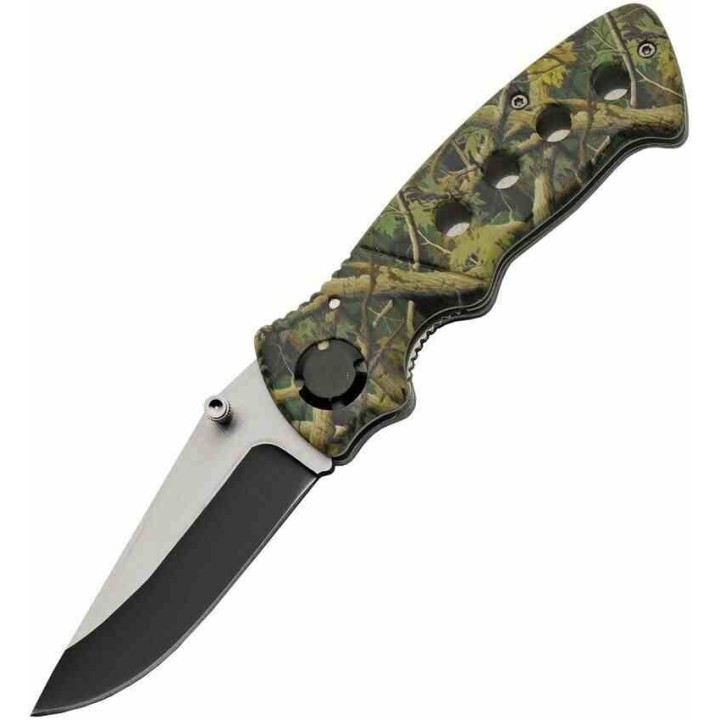 Lot de 3 Couteau Rite Edge Hollow Camo Manche Abs Lame Acier 3Cr13 Clip Linerlock CN211581CM - Livraison Gratuite